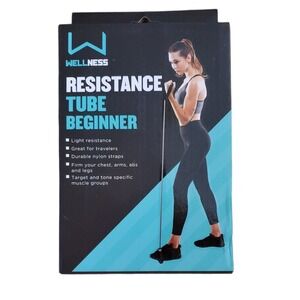 Wellness Beginner Light Resistance Black Bands. Great for Travel.